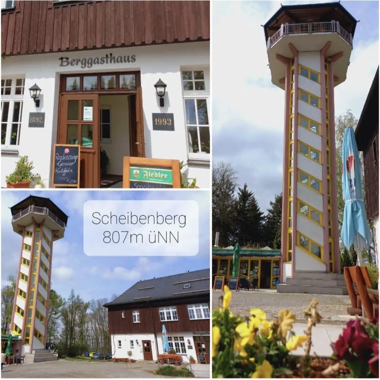 Aussichtsturm Scheibenberg Berggasthaus Scheibenberg