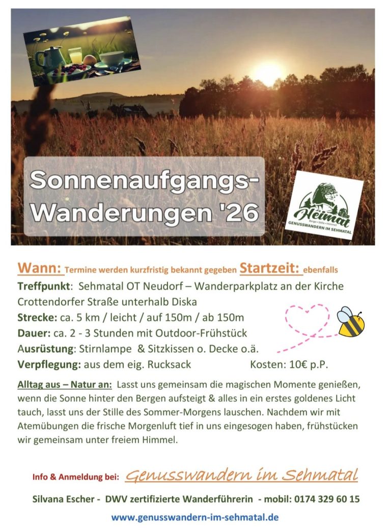 Sonnenaufgangswanderungen 2026