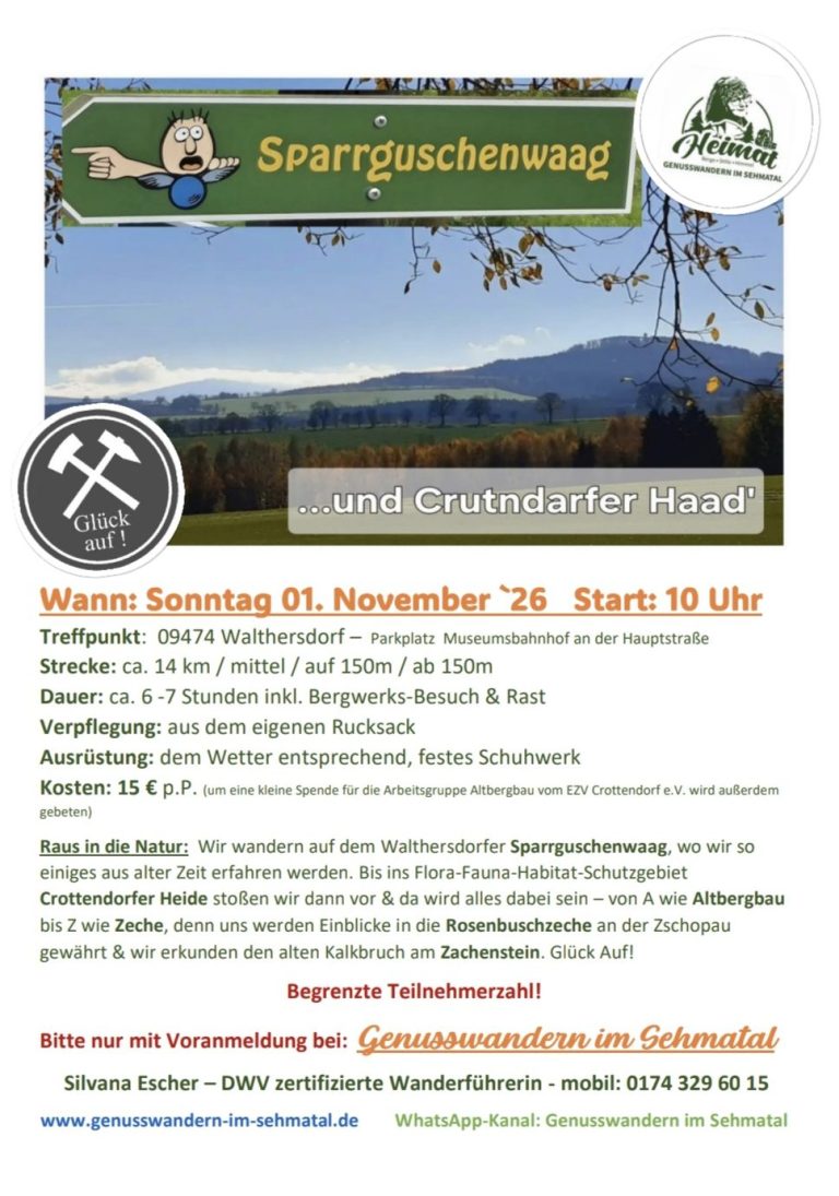 Altbergbau Wandern im Erzgebirge