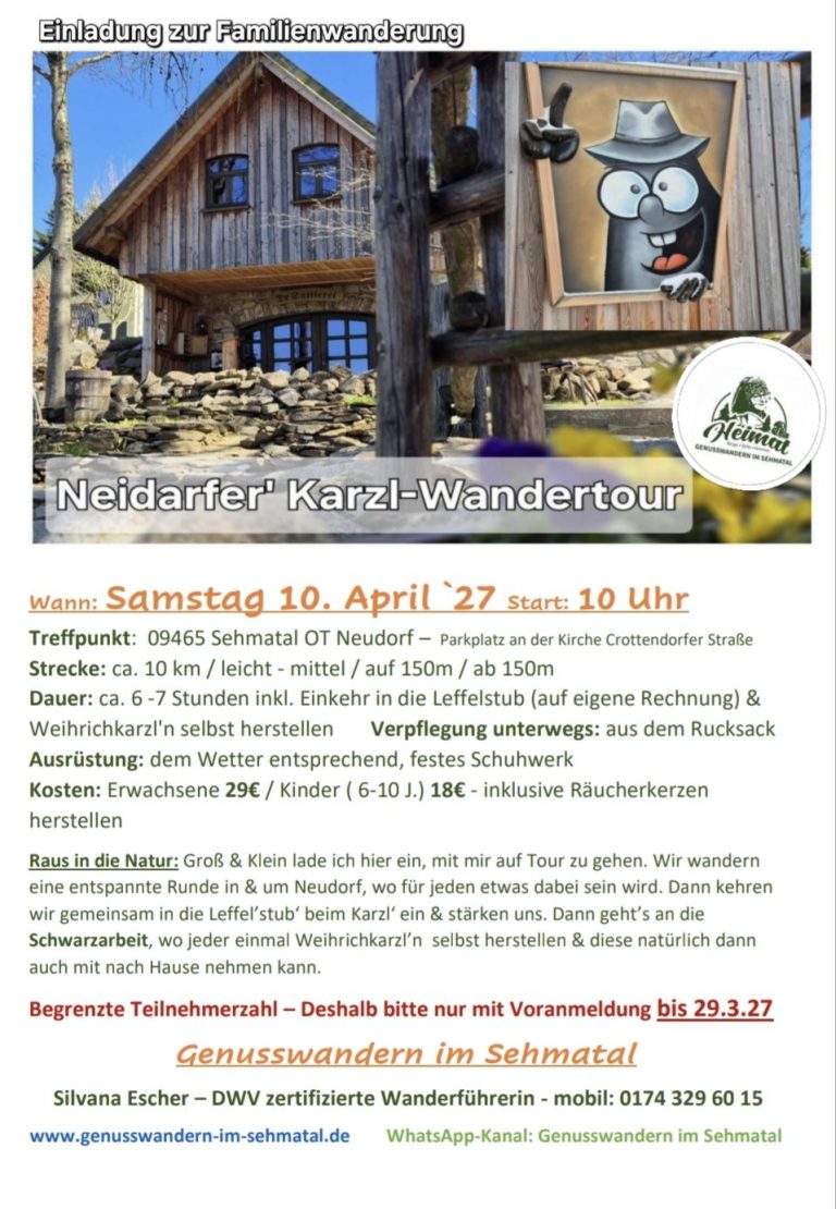 Neudorfer Räucherkerzen Familienwanderung