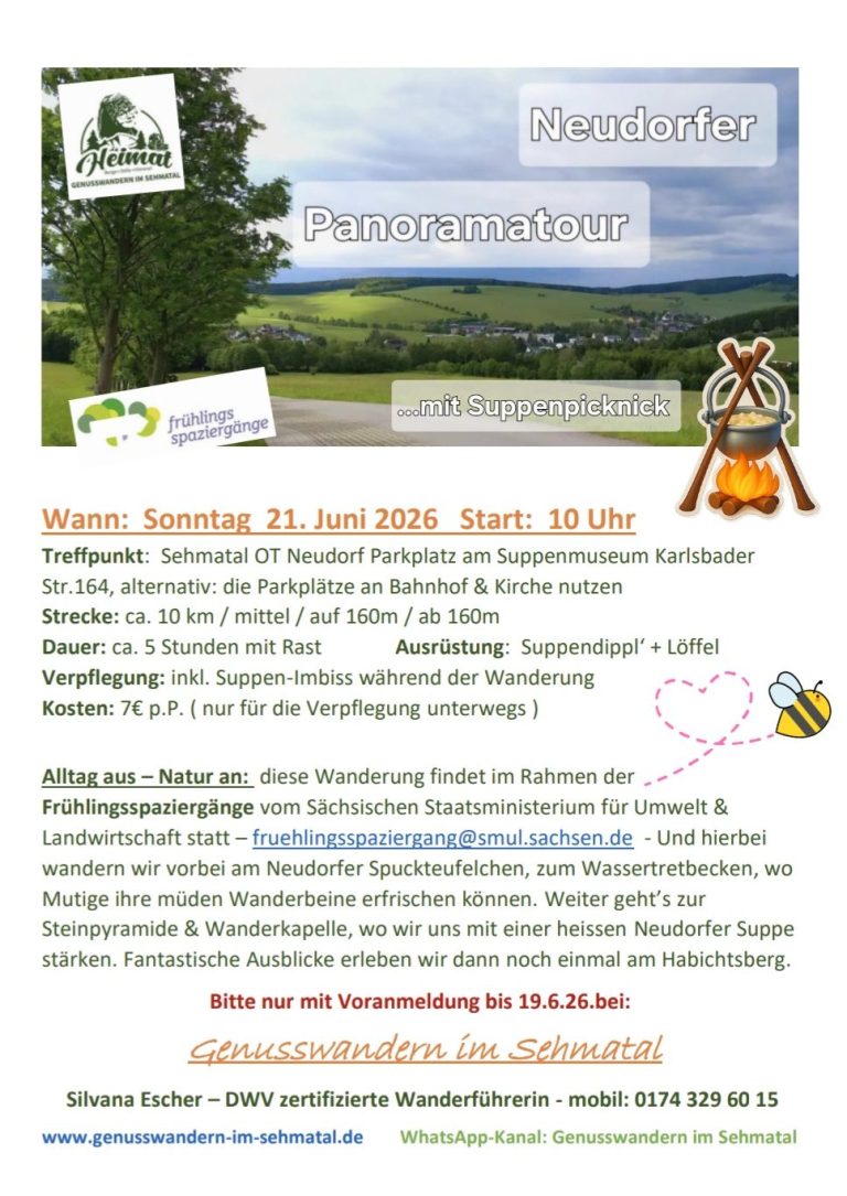 Neudorfer Panoramatour mit Suppenpicknick