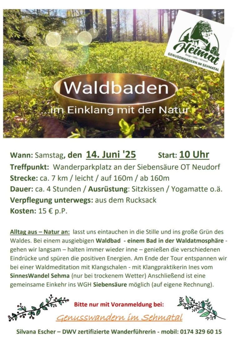 Einladung zum Waldbaden