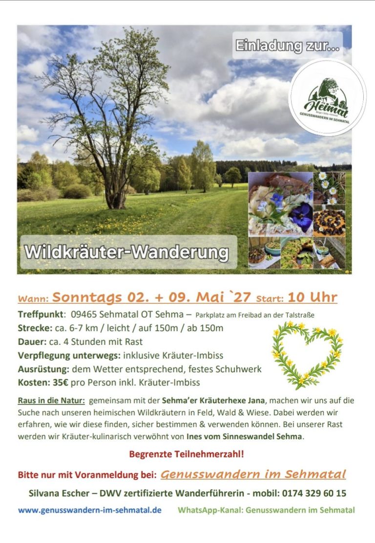 Wandern im Erzgebirge Wildkräuterwanderung