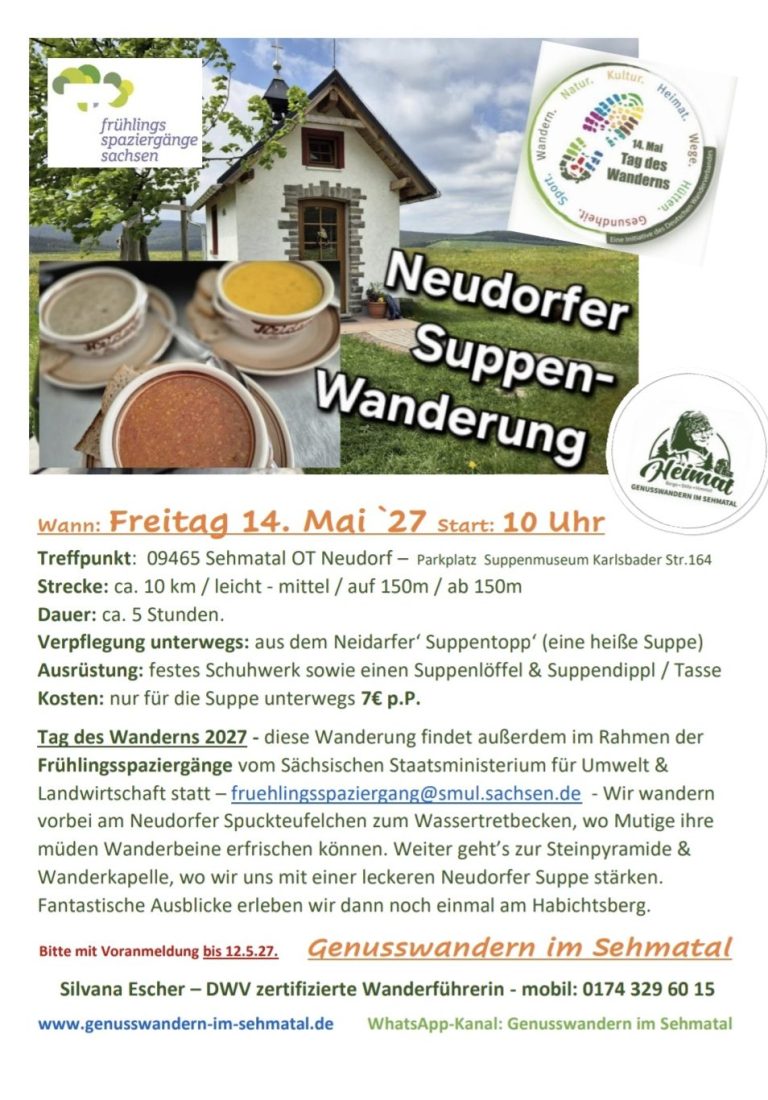 Neudorfer Suppentour Tag des Wanderns 2027